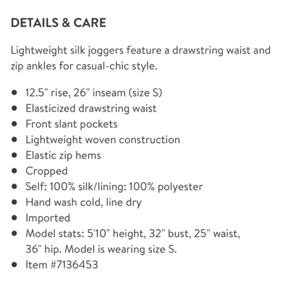 GO by GO SILK Parachute Capri Jogger Pant Carbon Size XL NWT - Picture 3 of 5